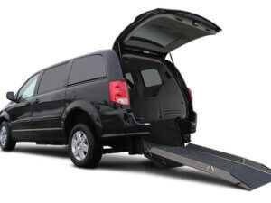 Dodge Grand Caravan with Driverge FlexFlat Rear Entry Conversion