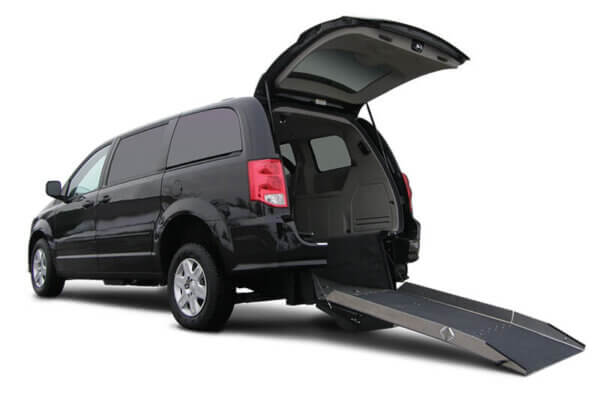 Dodge Grand Caravan with Driverge FlexFlat Rear Entry Conversion